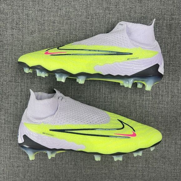 Nike Phantom GX Elite DF FG P Green Volt New Soccer Cleats FD0261-705 Men Size 7